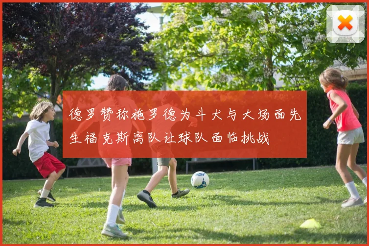 德罗赞称施罗德为斗犬与大场面先生福克斯离队让球队面临挑战